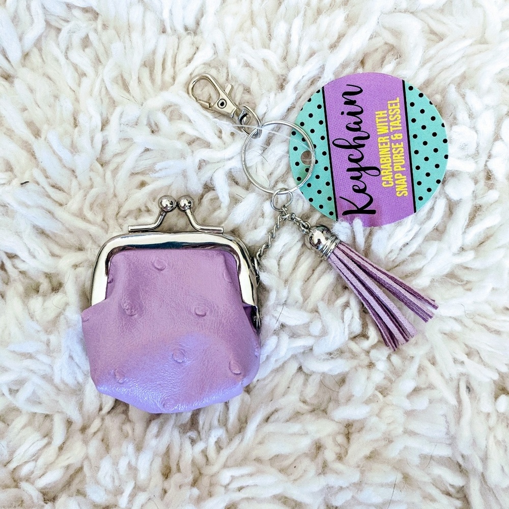 NWT Vegan Leather Keychain